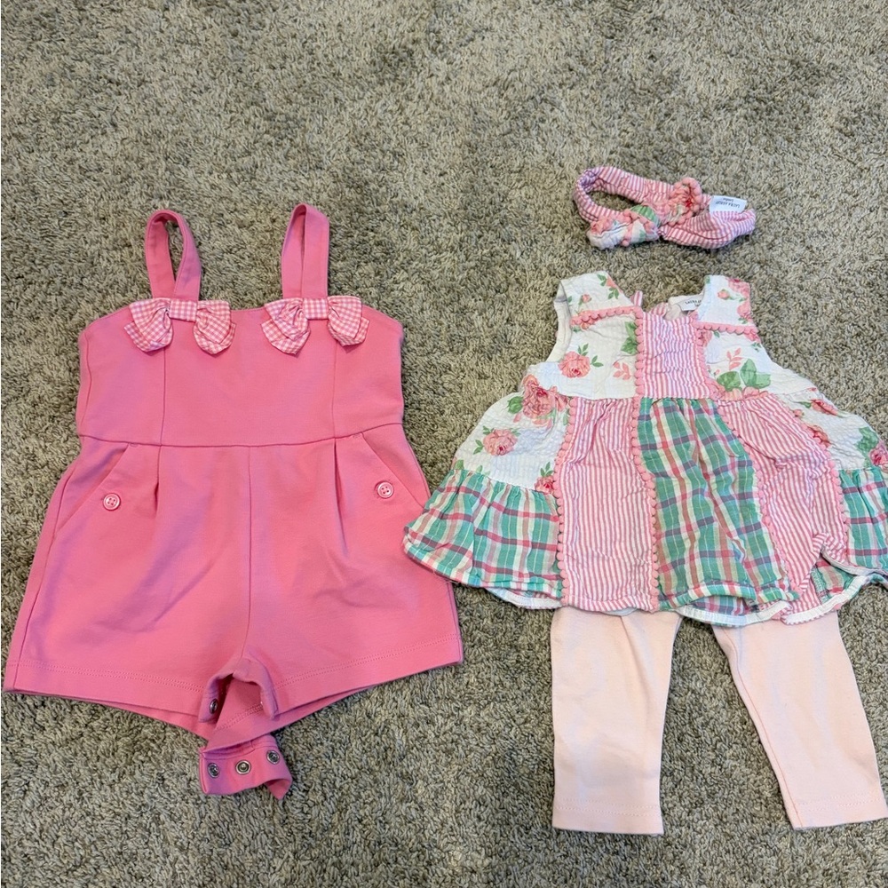 Bundle of Baby Girl Pink Outfits: Janie and Jack and Laura Ashley